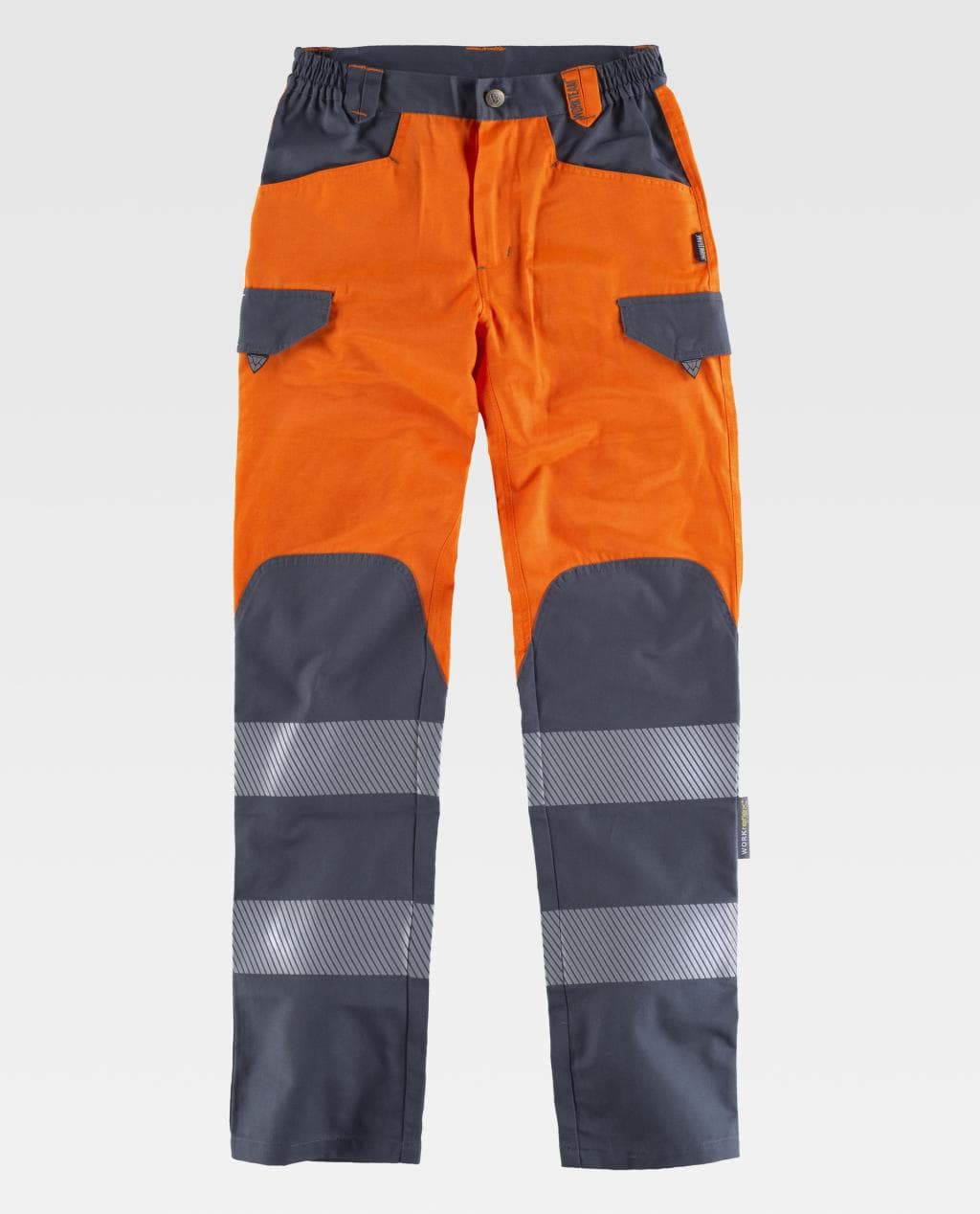 NARANJA A.V/GRIS OSCURO