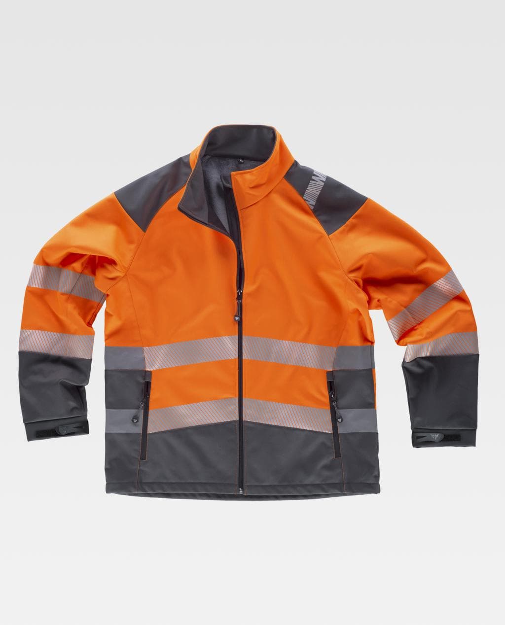 NARANJA A.V/GRIS OSCURO