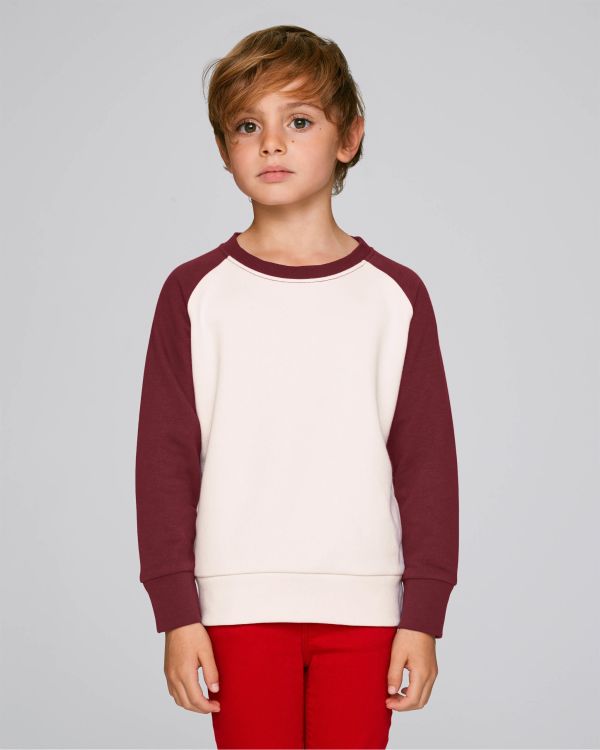 vintage white/burgundy