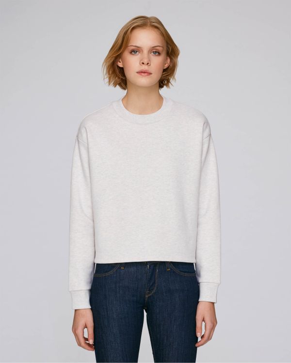cream heather grey