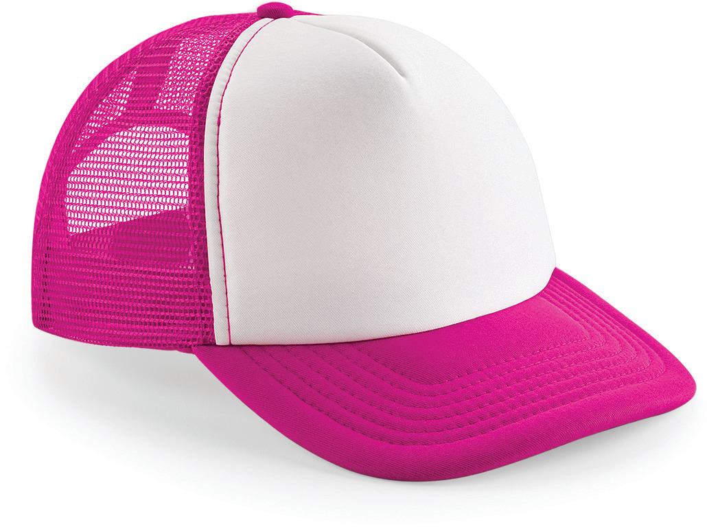 fuchsia/white