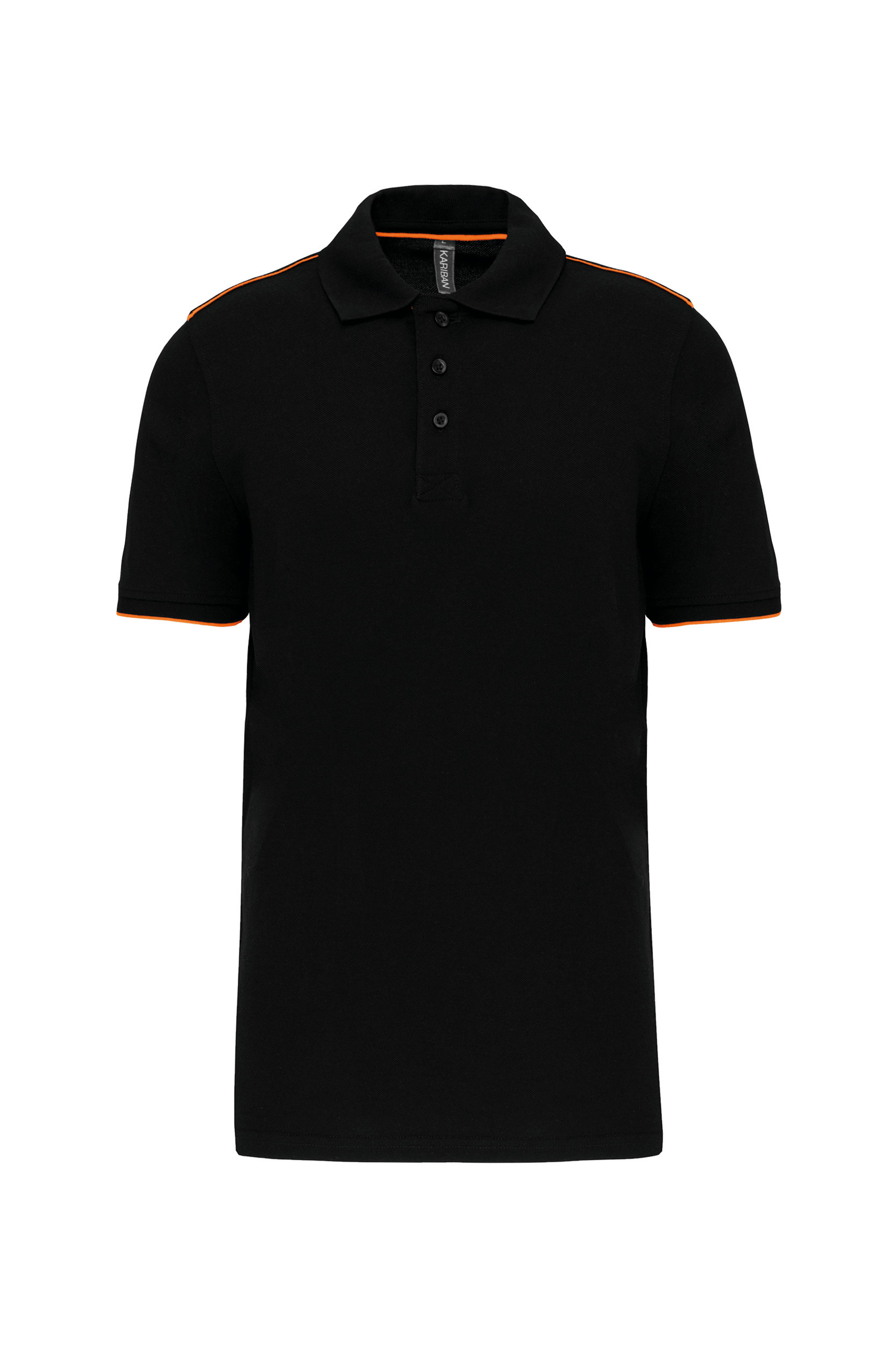 black/orange
