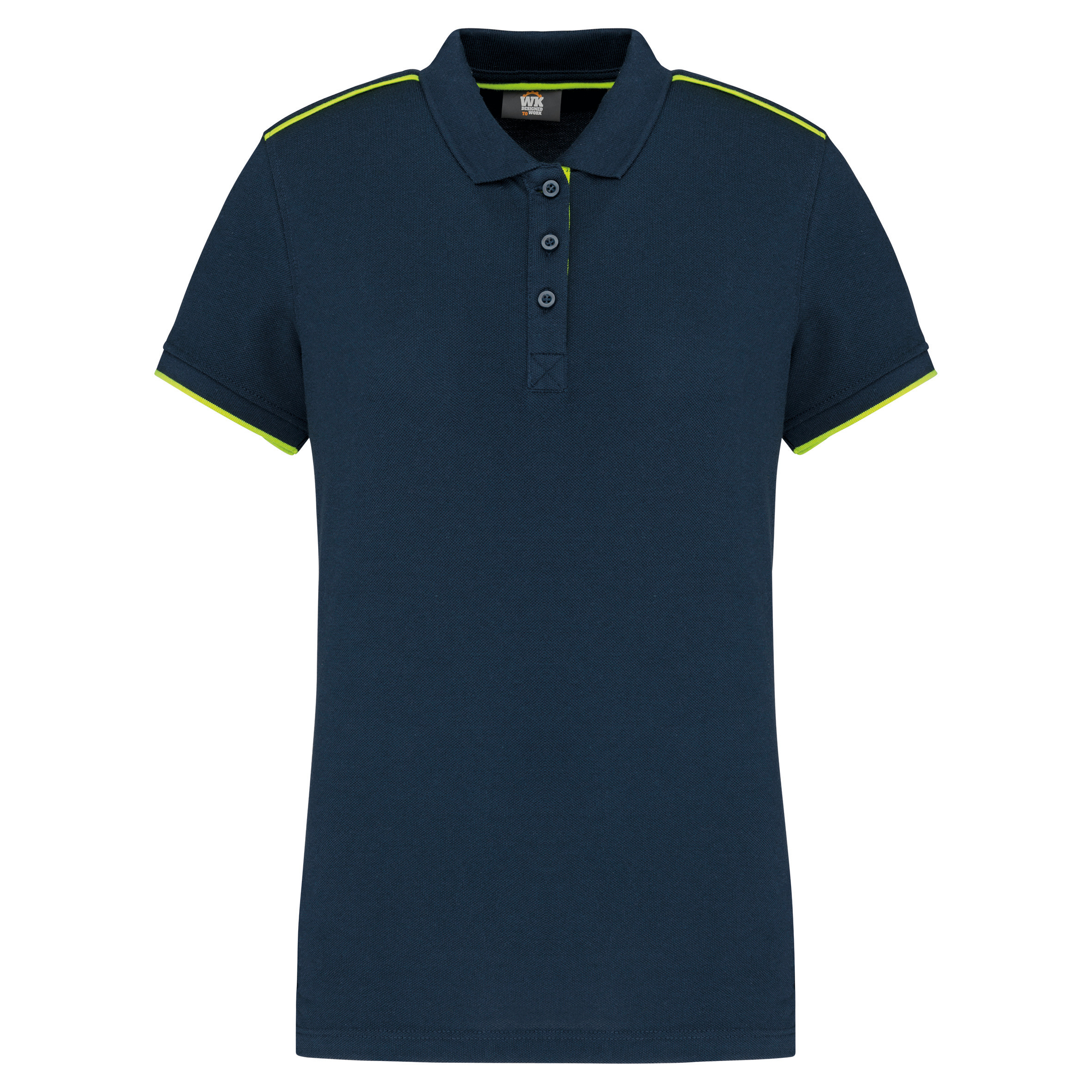 navy/fluorescent yellow