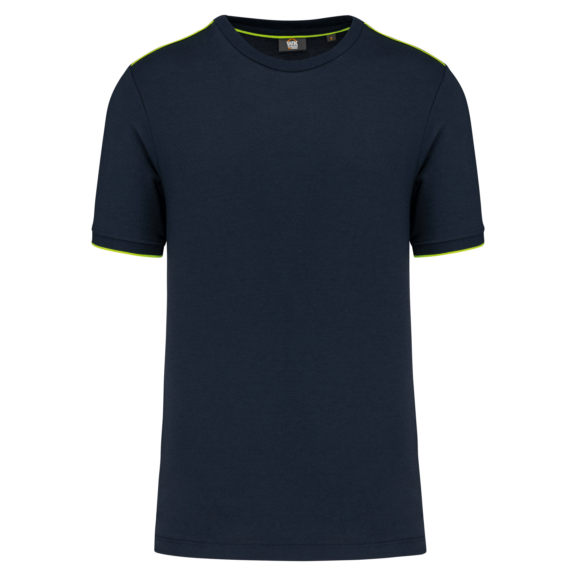 navy/fluorescent yellow