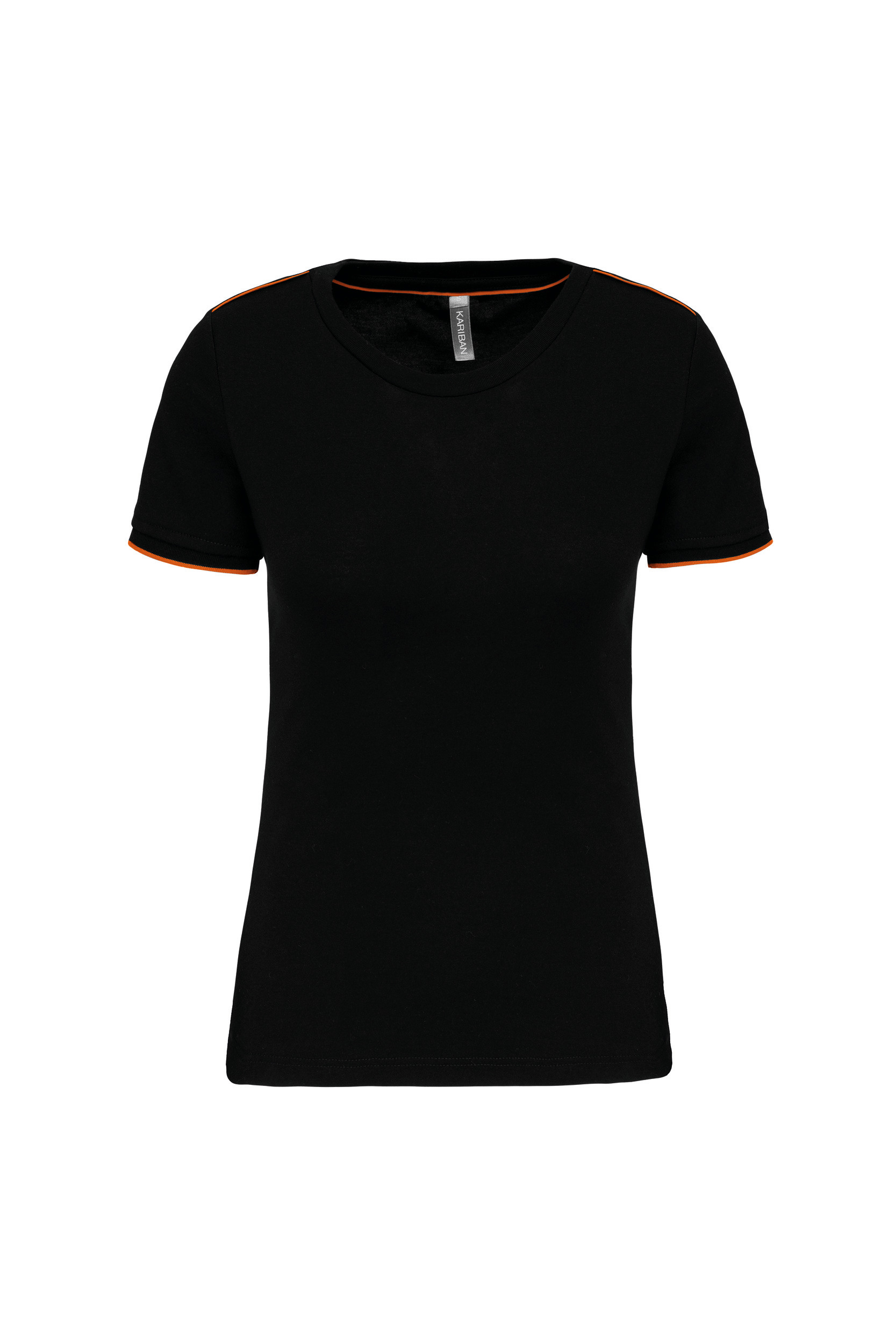 black/orange