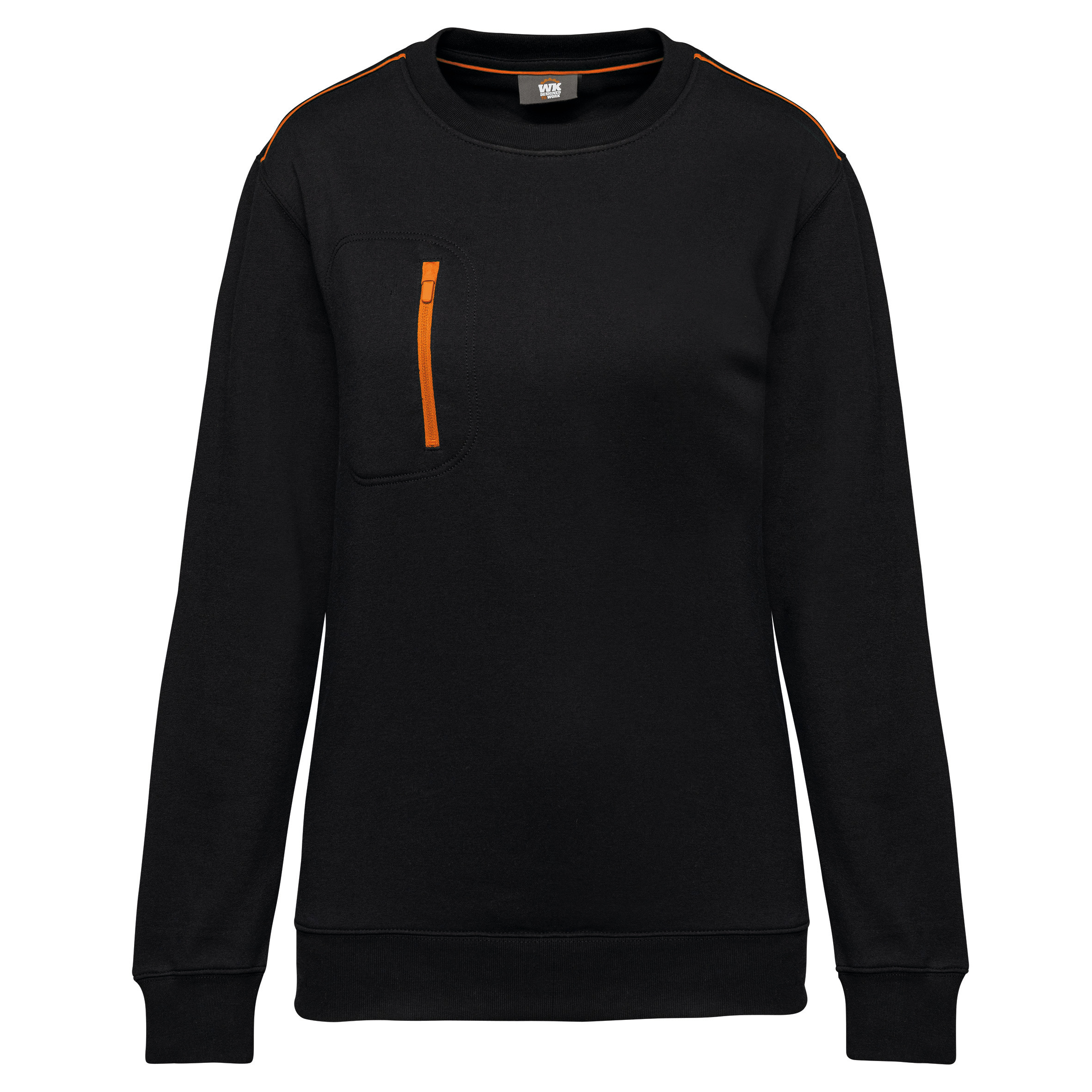 black/orange