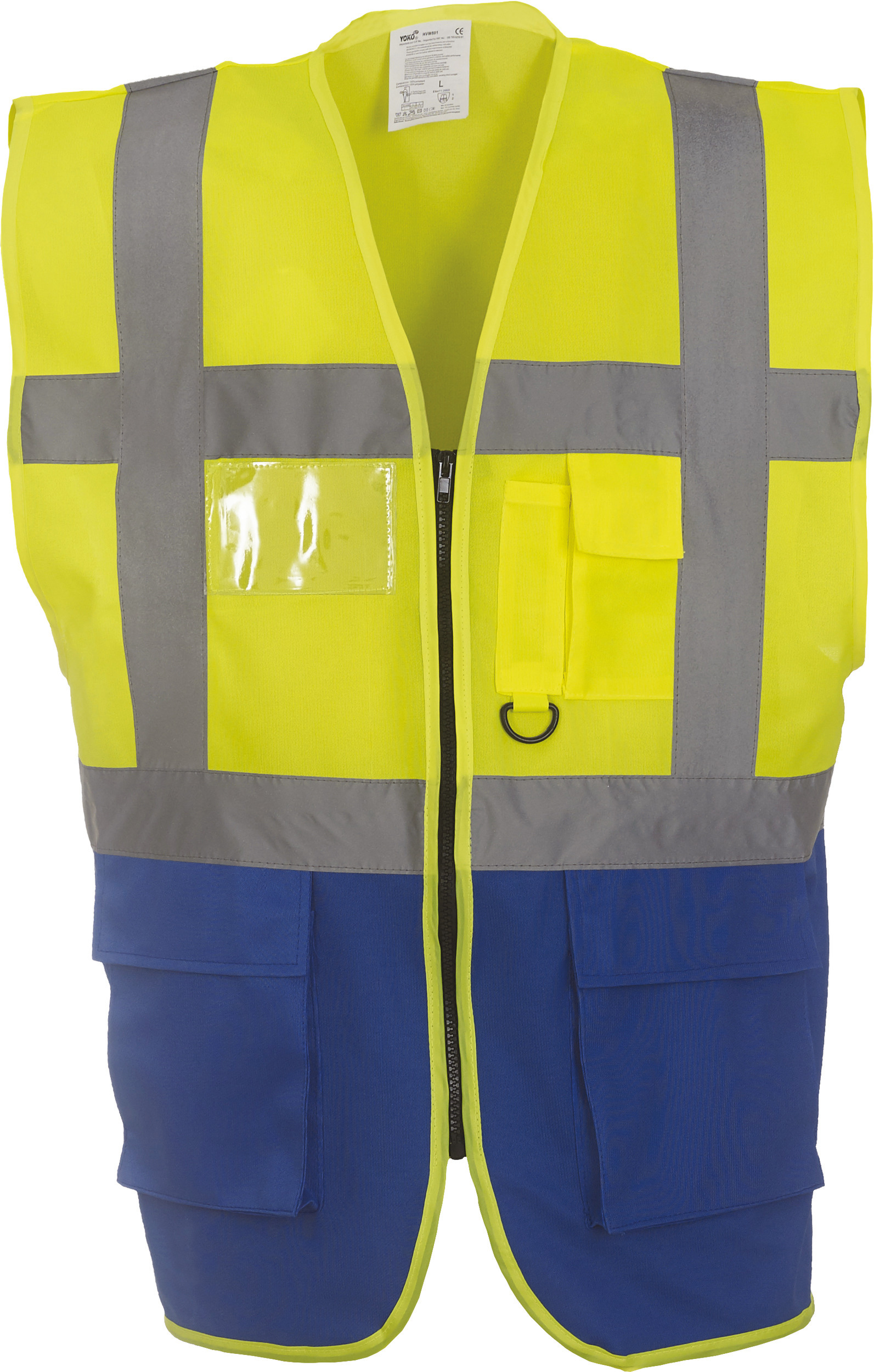hi vis yellow/royal blue