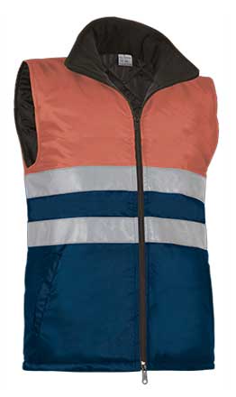 naranja fluor-azul marino
