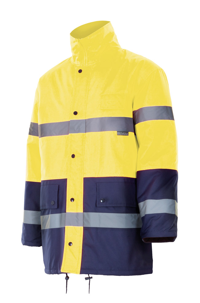 Amarillo flúor/Azul marino